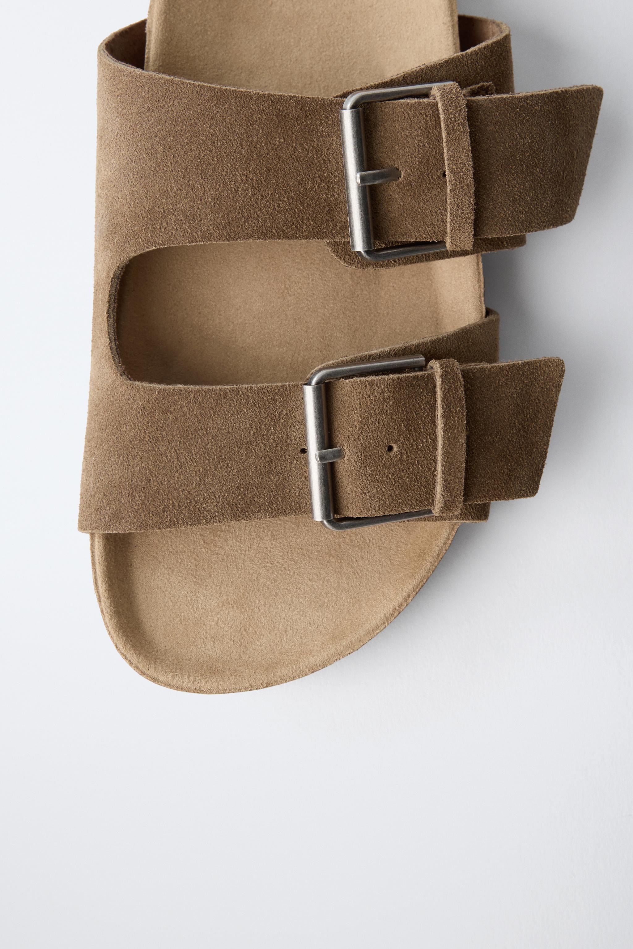 SANDALES EN CUIR